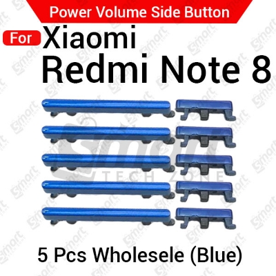 Picture of Power Volume Button Out Side Key For Xiaomi Redmi Note 8 External Volume Button + Power ON OFF