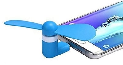 Picture of Mini Portable USB OTG Mobile Fan ( (Mini Cooling Fan) For Android OTG Type-C Phone OTG Fan