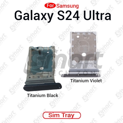 Picture of Samsung Galaxy S24 Ultra Dual SIM Tray Replacement Slot Holder for S24 Ultra 5G 6.8" S928U1 SM-S928U Tray Repair Part with Opening Needle (Sim Ejector)