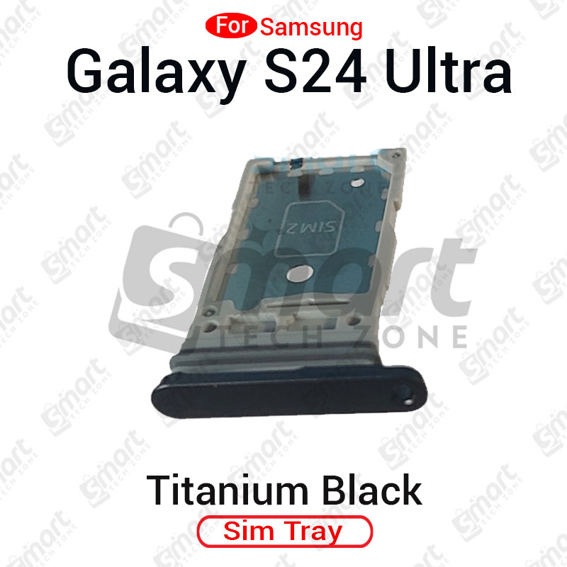 Picture of Samsung Galaxy S24 Ultra Dual SIM Tray Replacement Slot Holder for S24 Ultra 5G 6.8" S928U1 SM-S928U Tray Repair Part with Opening Needle (Sim Ejector)