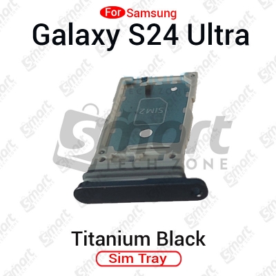 Picture of Samsung Galaxy S24 Ultra Dual SIM Tray Replacement Slot Holder for S24 Ultra 5G 6.8" S928U1 SM-S928U Tray Repair Part with Opening Needle (Sim Ejector)