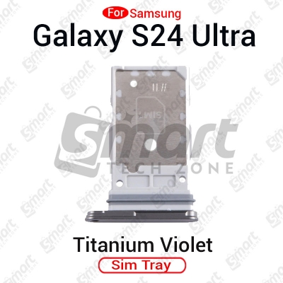Picture of Samsung Galaxy S24 Ultra Dual SIM Tray Replacement Slot Holder for S24 Ultra 5G 6.8" S928U1 SM-S928U Tray Repair Part with Opening Needle (Sim Ejector)