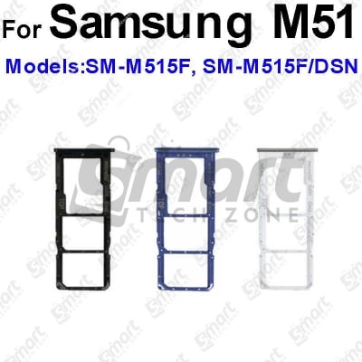 Picture of SIM Card Tray Slot Reader Adapter  for Samsung Galaxy M51 M515 (Free High Quality Sim Ejector Pin)