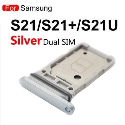 Picture of Samsung Galaxy S21 S21 Plus S21 Ultra Dual SIM Tray Replacement Slot Holder for SM-S928U Tray Repair Part with Opening Needle (Sim Ejector)