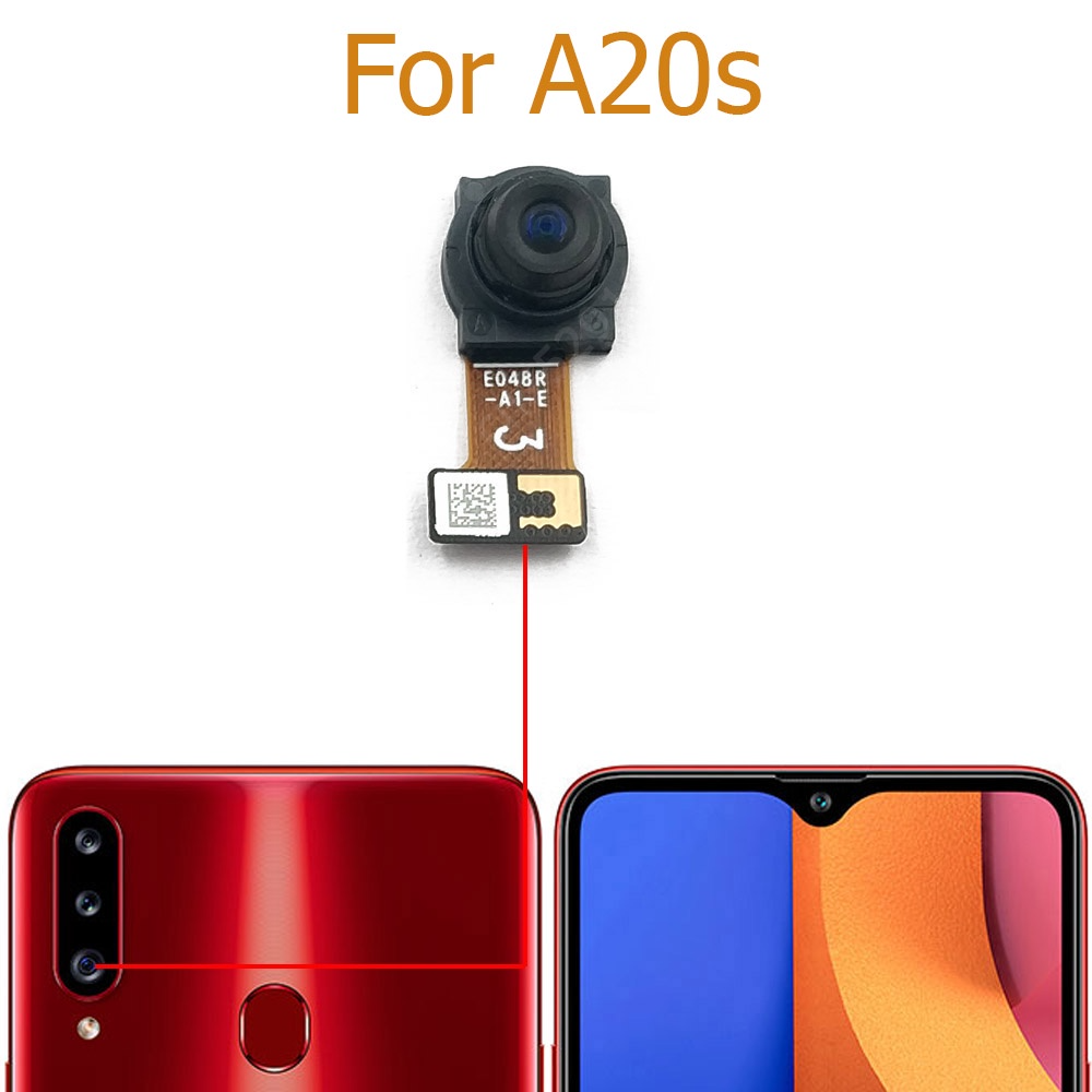 Picture of Back Rear Big Main Camera Module Flex Cable For Samsung Galaxy A20s A207F Small Front Camera Flex Replacement Parts