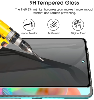 Picture of Premium Quality-M&OK Ultra Explosion Proof ESD Shield BEST TEMPERED GLASS Display Protector for For Samsung Galaxy A70 A705