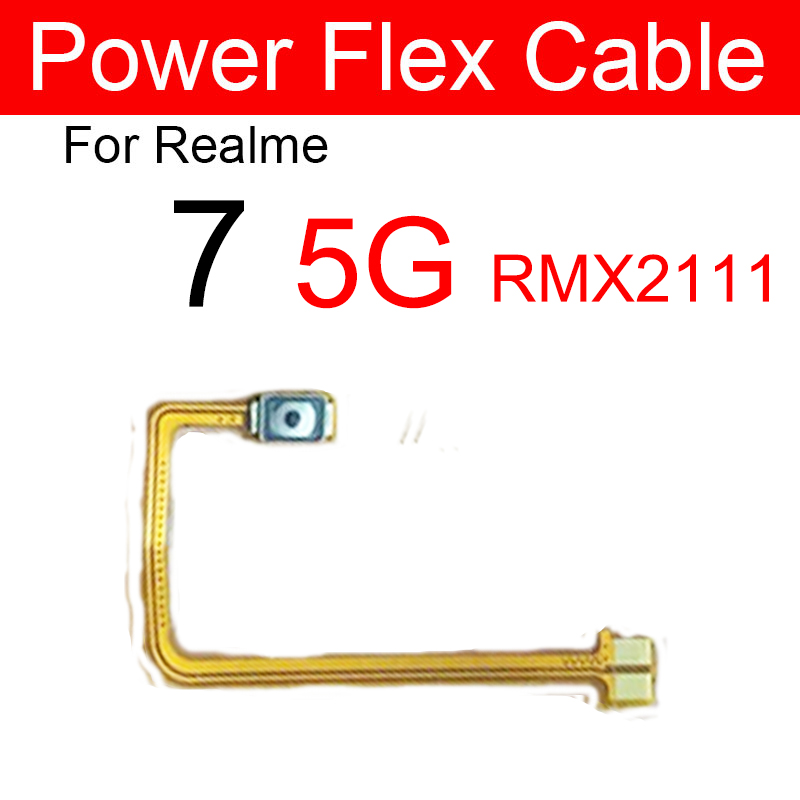 Picture of Oppo Realme 6 6i 6Pro 7 7i 7Pro 5G RMX2111 Power Volume Side Key Button Flex Ribbon Replacement Repair