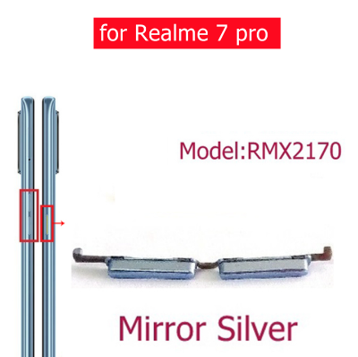 Picture of Volume Button Out Side Key For Realme 7 Pro RMX2170 External Side Buttons (Blue)