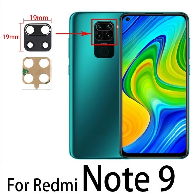 Picture of Back Rear Camera Lens Glass Compatible with Xiaomi Redmi Note 9s 10 10s pro 9a 9c 5g/mi 10 10t note 10 pro Mi Note 10 Lite  11 lite Camera Lens Glass Without Frame