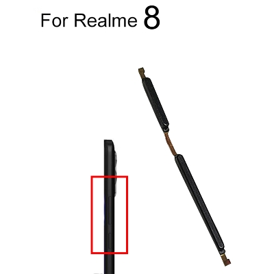 Picture of Realme 8 4G RMX3085/8 Pro RMX3081 External Side Buttons Power On/Off and Volume Control Replacement Keys