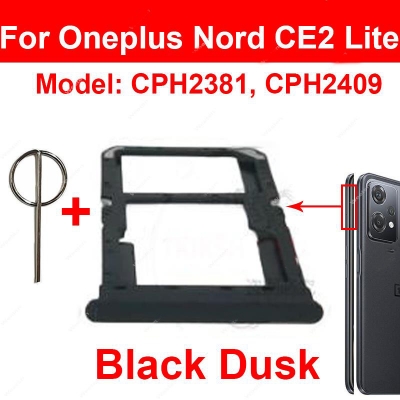 Picture of Sim Tray SD Card Tray Holder Card Compatible with Oneplus 1+ Nord 3 Nord CE2 Lite CE3 Lite Nord N20 N30 With Sim Ejector Pin Replacement Part