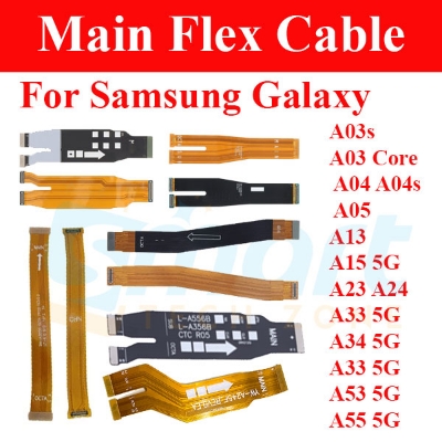 Picture of Main Flex For Samsung Galaxy A03s A03 Core A04 A04s A05 A13 A15 5G A23 A24 A33 5G A34 5G A33 5G A53 5G A55 5G Motherboard Main Board Connector  Flex Cable Repair Spare Replacement Parts