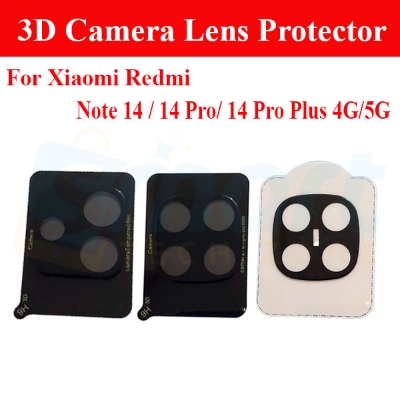 Picture of 3D Back Camera Lens Glass Protector for Xiaomi Redmi Note 14/ 14 Pro / 14 Pro Plus 4G 5G | Full Camera Coverage I 3D Lens Shield I Oil Resistant