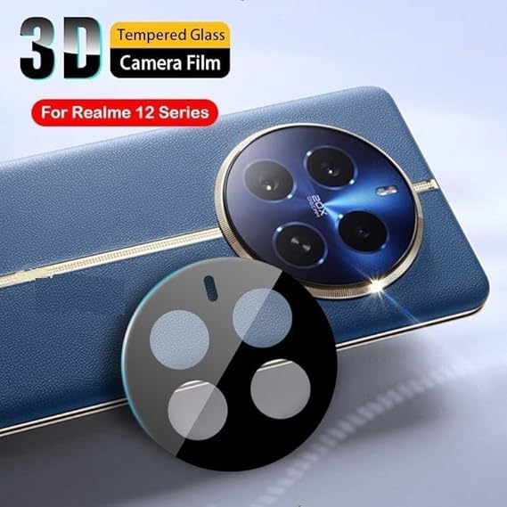 Picture of 3D Back Camera Lens Glass Protector for Realme 13 Pro/ 13 Pro Plus | Full Camera Coverage I 3D Lens Shield I Oil Resistant