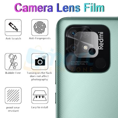 Picture of 3D Back Camera Lens Glass Protector for Xiaomi Redmi 10c 12c 13c 14c | Full Camera Coverage I 3D Lens Shield I Oil Resistant