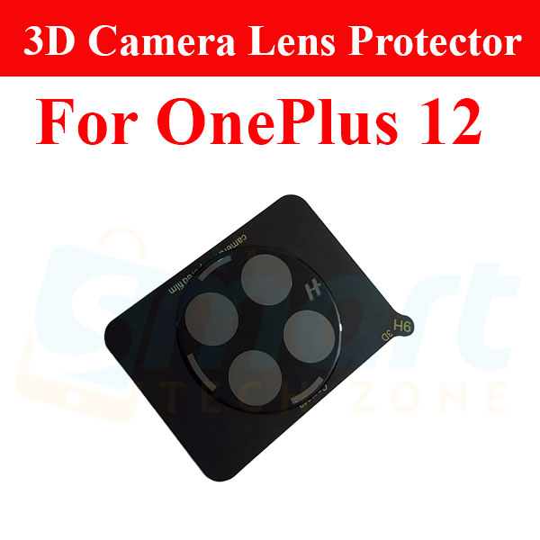 Picture of 3D Back Camera Lens Glass Protector for OnePlus 12 5G/12R | Full Camera Coverage I 3D Lens Shield I Oil Resistant