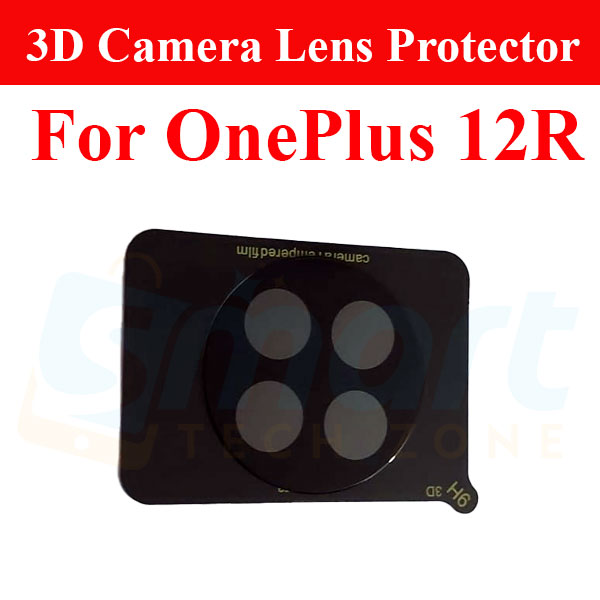 Picture of 3D Back Camera Lens Glass Protector for OnePlus 12 5G/12R | Full Camera Coverage I 3D Lens Shield I Oil Resistant