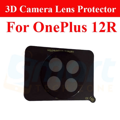 Picture of 3D Back Camera Lens Glass Protector for OnePlus 12 5G/12R | Full Camera Coverage I 3D Lens Shield I Oil Resistant