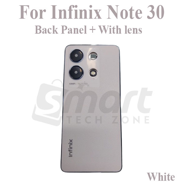 Picture of Infinix Note 30 4G X6833B, X6716B Full Body Housing With Camera Glass (LCD Frame, Side/Middle Frame, Back Panel/Backshell)