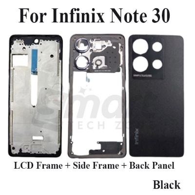 Picture of Infinix Note 30 4G X6833B, X6716B Full Body Housing With Camera Glass (LCD Frame, Side/Middle Frame, Back Panel/Backshell)