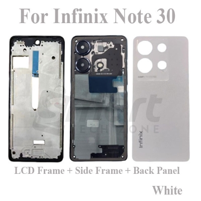 Picture of Infinix Note 30 4G X6833B, X6716B Full Body Housing With Camera Glass (LCD Frame, Side/Middle Frame, Back Panel/Backshell)