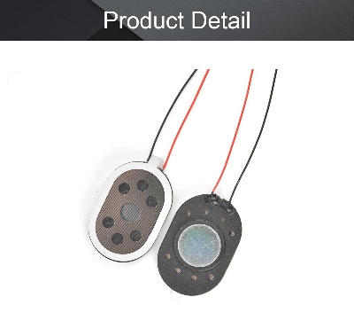 Picture of DIY Magnetic Speaker 8 Ohm 1.5W 30mm  × 20mm Oval Shape Internal Magnet Loud Speaker Sound Buzzer For Keypad Button Phone Wired Ringer Parts Replacement