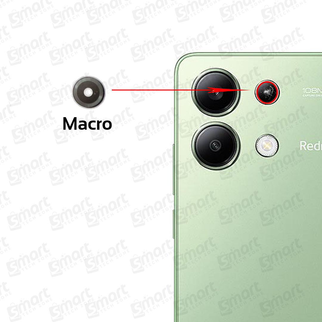 Picture of Camera Main Glass Lens for Xiaomi Redmi Note 13 4G (23129RAA4G / 23124RA7EO / 23129RA5FL) Replacement Part (Not Tempered Camera Glass Protector)