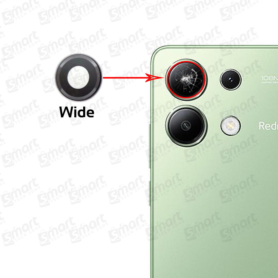 Picture of Camera Main Glass Lens for Xiaomi Redmi Note 13 4G (23129RAA4G / 23124RA7EO / 23129RA5FL) Replacement Part (Not Tempered Camera Glass Protector)