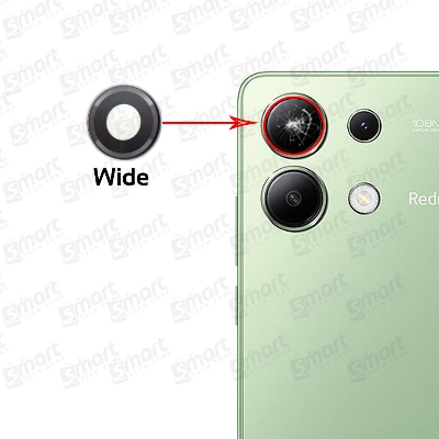 Picture of Camera Main Glass Lens for Xiaomi Redmi Note 13 4G (23129RAA4G / 23124RA7EO / 23129RA5FL) Replacement Part (Not Tempered Camera Glass Protector)
