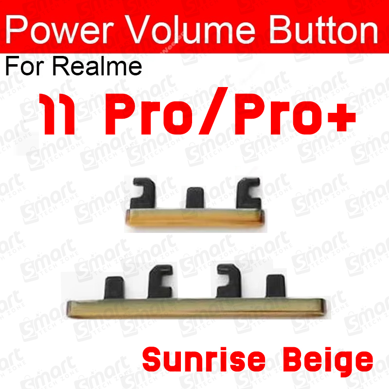 Picture of Compatible with Realme 11 Pro (RMX3771) / Pro Plus (RMX3740, RMX3741)  External Side Buttons Power On Off + Volume Control Button Outside Side Keys