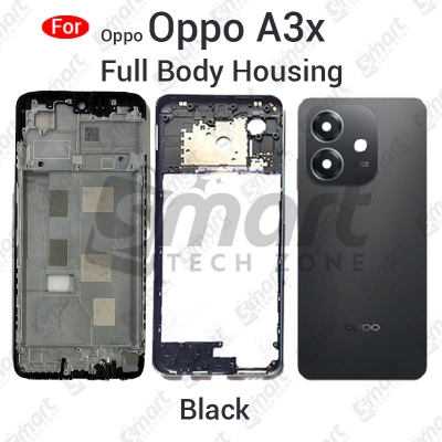 Picture of Oppo A3x Full Body Housing With Camera Glass (LCD Frame, Side/Middle Frame, Back Panel/Backshell)