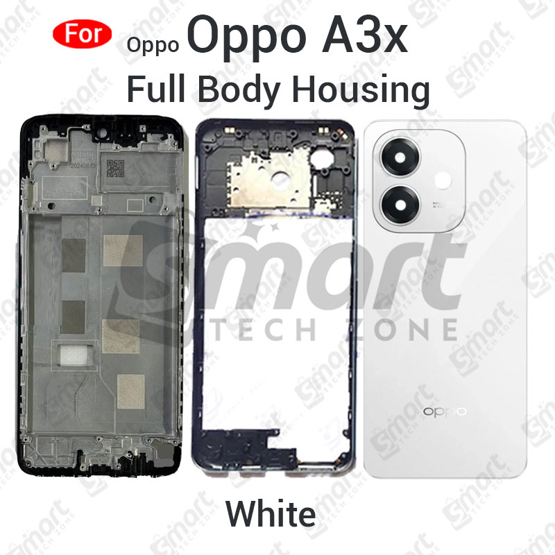 Picture of Oppo A3x Full Body Housing With Camera Glass (LCD Frame, Side/Middle Frame, Back Panel/Backshell)