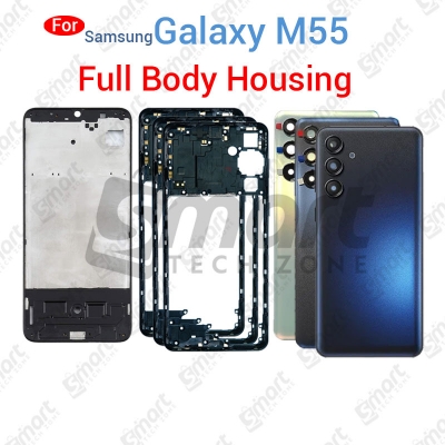 Picture of Samsung Galaxy M55 5G (SM-M556B, SM-M556B/DS) Full Body Housing With Camera Glass (LCD Frame, Side/Middle Frame, Back Panel/Backshell)