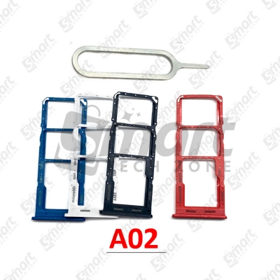 Picture of Sim Slot Card Tray For Samsung Galaxy A02 With Sim Ejector Pin Replacement Parts