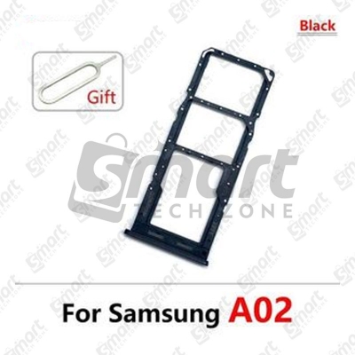 Picture of Sim Slot Card Tray For Samsung Galaxy A02 With Sim Ejector Pin Replacement Parts