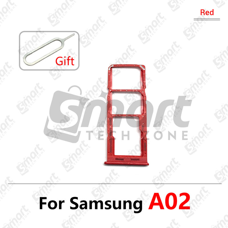 Picture of Sim Slot Card Tray For Samsung Galaxy A02 With Sim Ejector Pin Replacement Parts