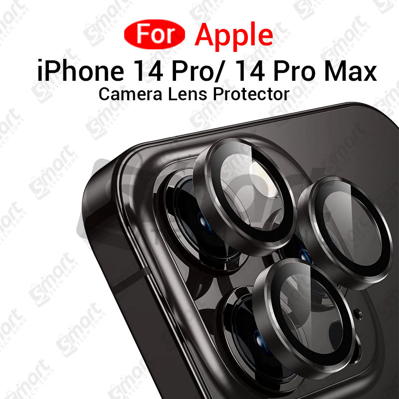 Picture of For Apple iPhone 14 Pro 14 Pro Max  All Colour Camera Protector Metal Ring Tempered Glass Camera Lens Protector