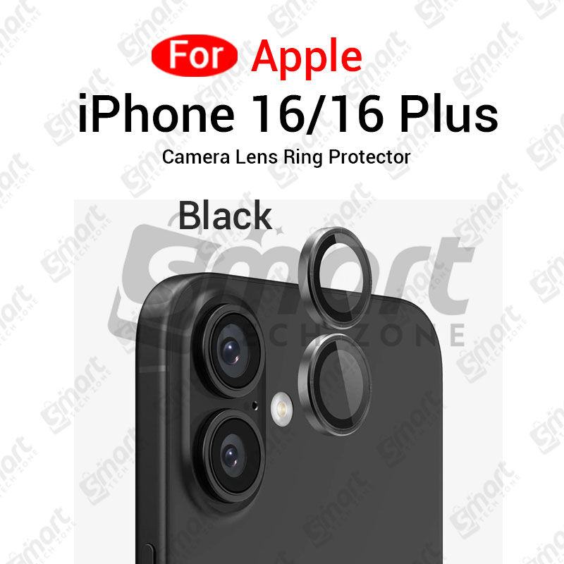 Picture of For Apple iPhone 16 16 Plus All Colour Camera Protector Metal Ring Tempered Glass Camera Lens Protector