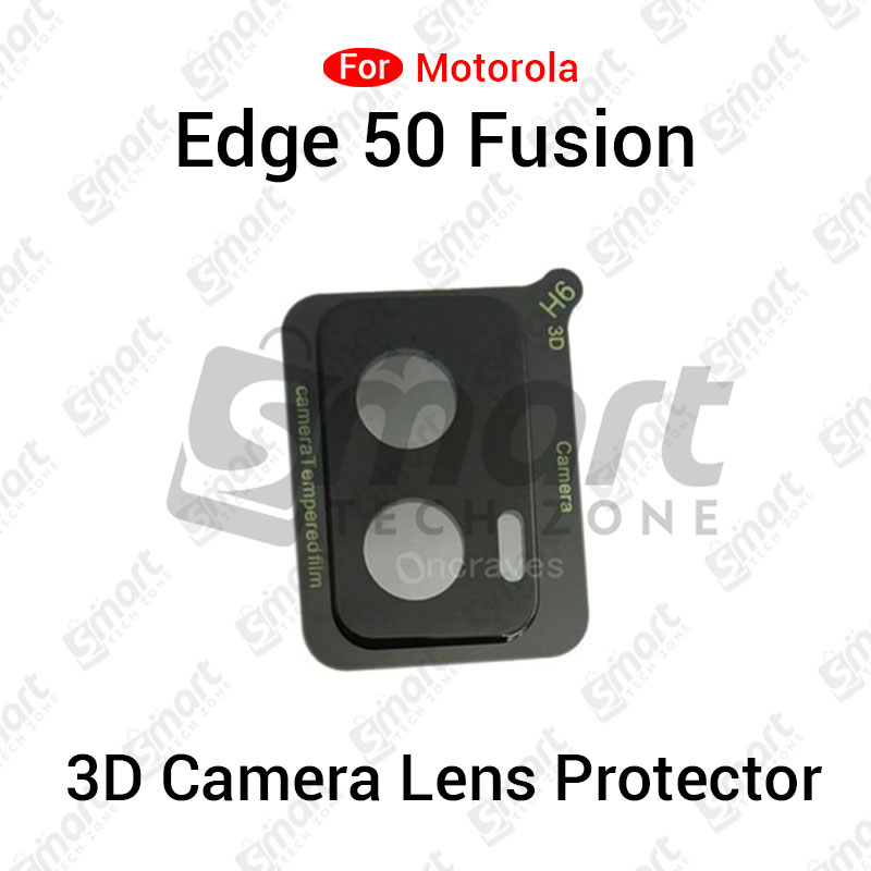 Picture of 3D Back Camera Lens Glass Protector for Motorola edge 50 fusion | Full Camera Coverage I 3D Lens Shield I Oil Resistant