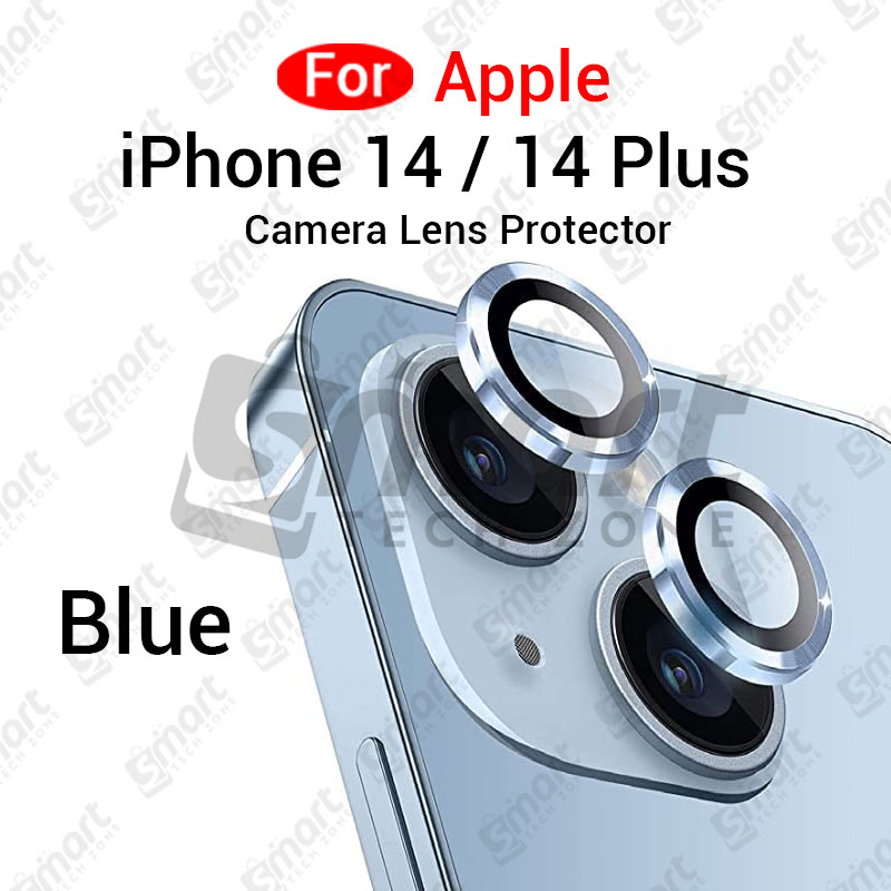 Picture of For Apple iPhone 14 14 Plus All Colour Camera Protector Metal Ring Tempered Glass Camera Lens Protector