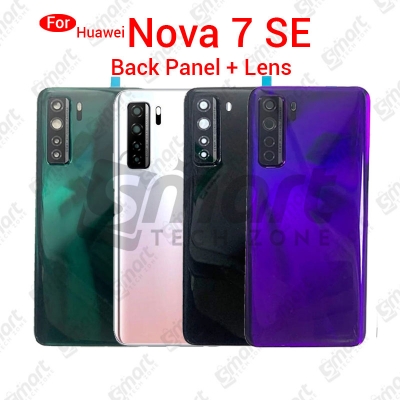 Picture of For Huawei Nova 7 SE Back Panel/Backshell/ Casing With Logo and Camera Glass -All Colors Available