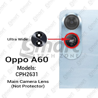 Picture of Camera Main Glass Lens for Oppo A60 (CPH2631) Replacement Part (Not Tempered Camera Glass Protector)