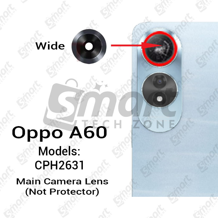 Picture of Camera Main Glass Lens for Oppo A60 (CPH2631) Replacement Part (Not Tempered Camera Glass Protector)