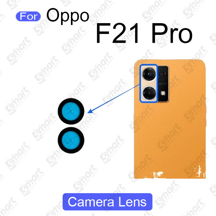 Picture of Back Rear Camera Lens Glass Compatible with Oppo F19 Pro F21 Pro Camera Lens Glass Without Frame