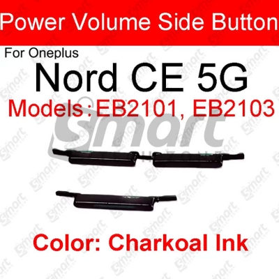 Picture of Compatible with OnePlus Nord CE 5G External Side Buttons Power On Off + Volume Control Button Outside Side Keys