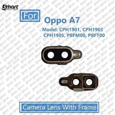 Picture of For Oppo A7 (CPH1901, CPH1903, CPH1905, PBFM00, PBFT00)  Main Camera  Glass  With Lens Replacement Part (Not Tempered Camera Glass Protector)