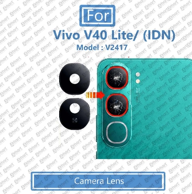 Picture of For Vivo V40 Lite (IDN) (Model: V2417) Main Camera  Glass Lens Frame Replacement Part (Not Tempered Camera Glass Protector)