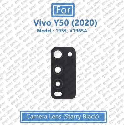 Picture of For Vivo Y50 (2020) Model 1935, V1965A Main Camera  Glass Lens Frame Replacement Part (Not Tempered Camera Glass Protector)