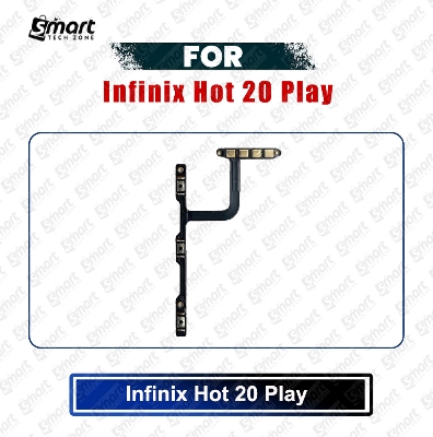Picture of Infinix Hot 20 Play Power on / off Switch Button Side Volume Up Down Buttons Flex Cable Replacement Parts