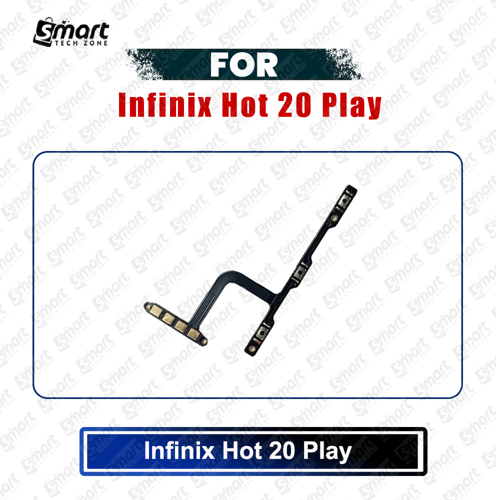 Picture of Infinix Hot 20 Play Power on / off Switch Button Side Volume Up Down Buttons Flex Cable Replacement Parts